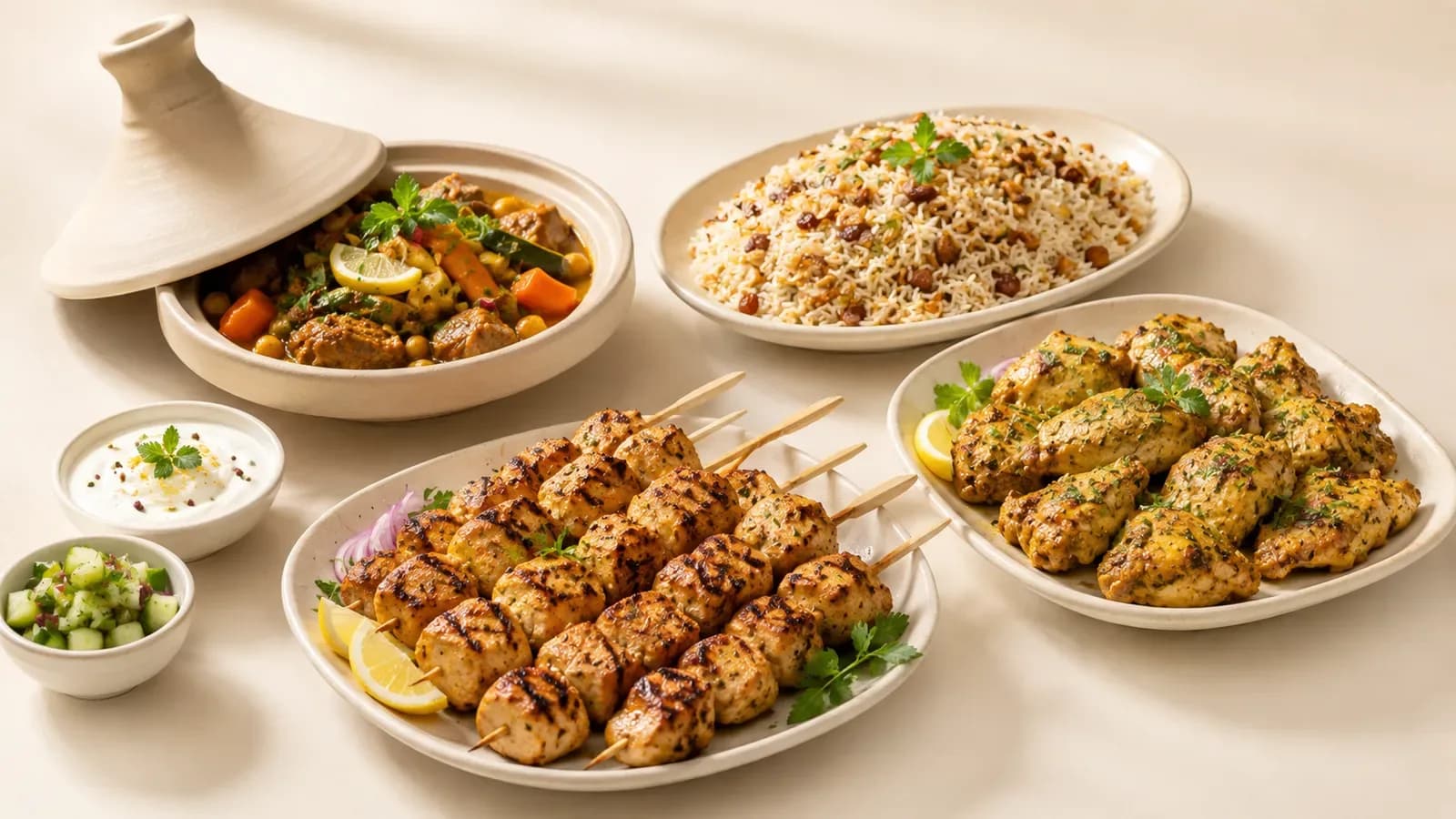 Plateaux chauds — buffets